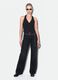 Black pure cotton wide-leg jeans with studs_0