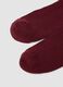 Red organic cotton-blend socks with bows_2