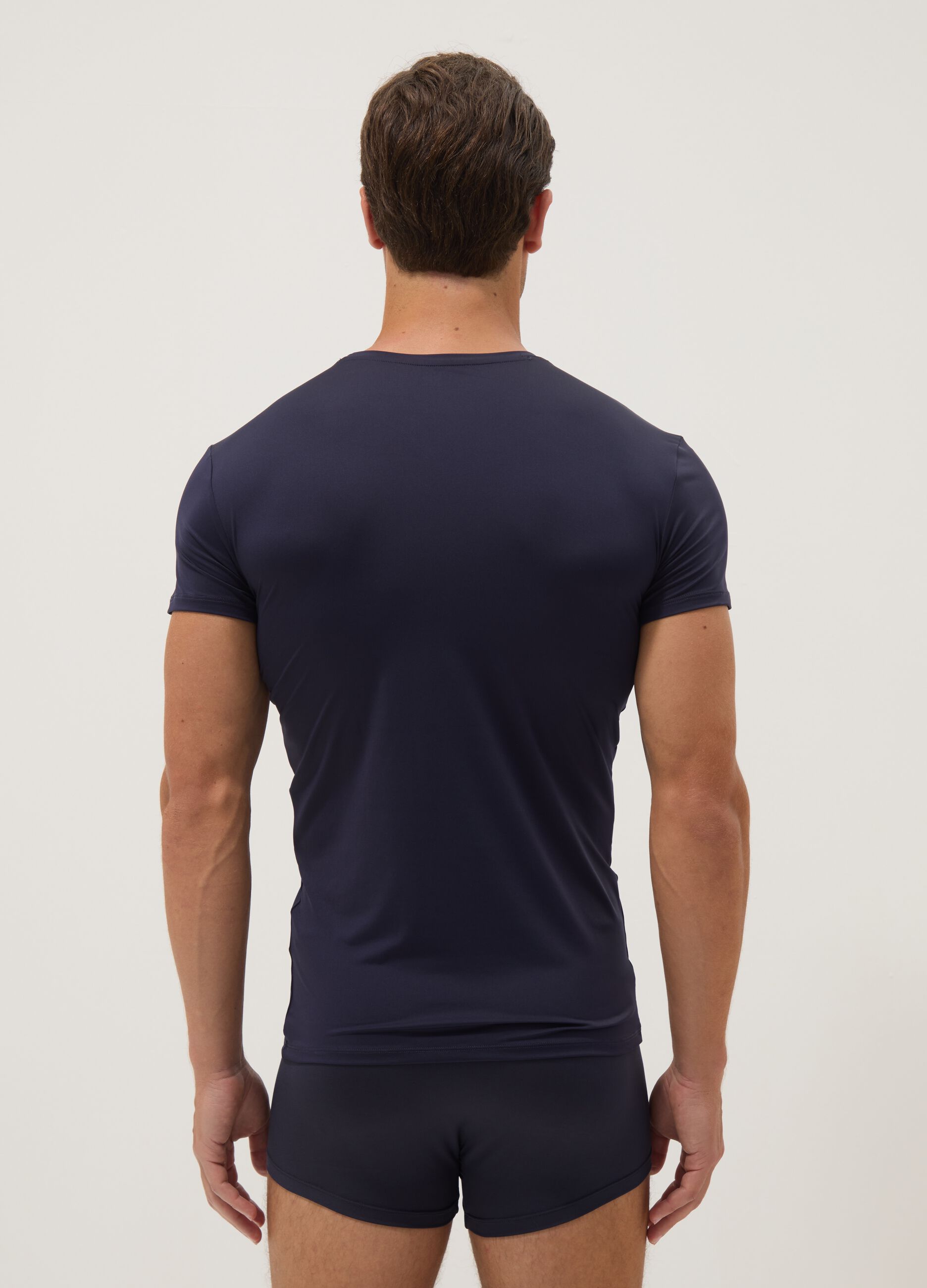 Two-pack of blue stretch T-shirts
