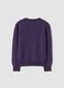 Maglione viola in pura lana a maniche lunghe regular fit_2