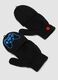 Black convertible gloves with videogame print_2