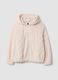 Pink sherpa hoodie with zip, regular fit_0