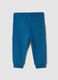 Pantaloni jogger blu in puro cotone_1