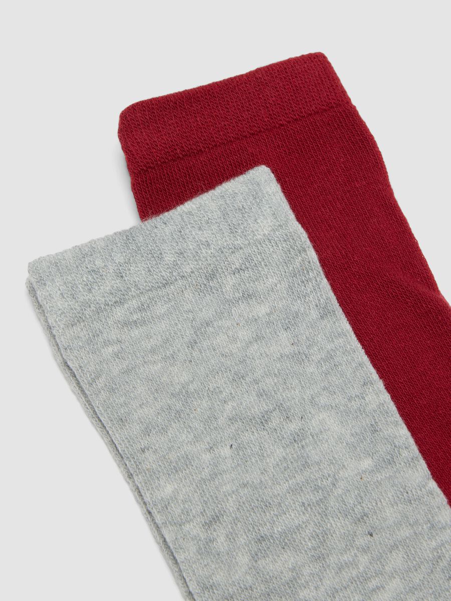 3-pack of multicolour long socks in organic stretch cotton_2