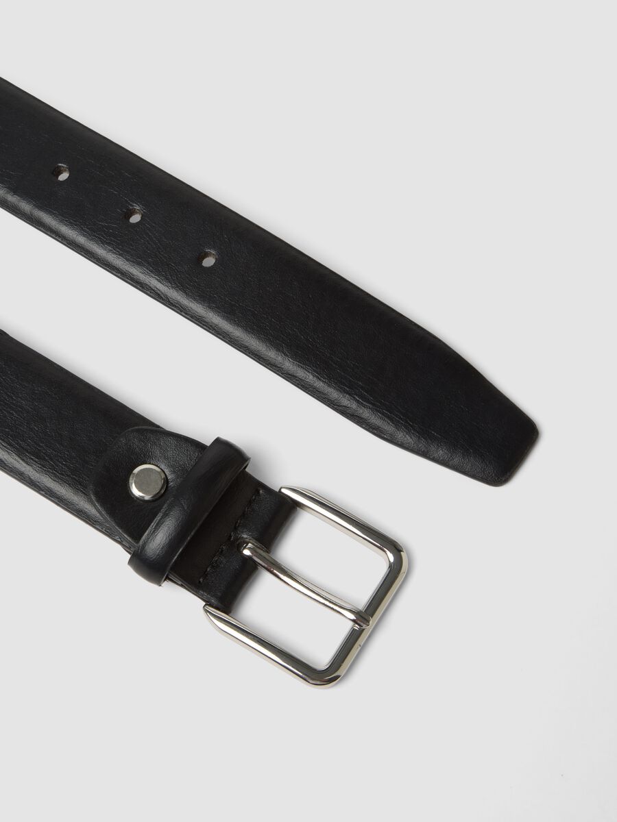 Black belt with metal buckle_1