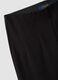 Black slim-fit stretch viscose Milano-knit leggings_5