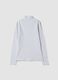 Grey marl organic cotton high-neck T-shirt_4