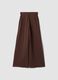 Brown stretch-modal wide-leg trousers ALTAVIA STUDIO_6