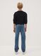 Boys&rsquo; regular-fit blue stretch cotton jeans_1