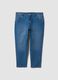 Blue denim slim-fit stretch cotton jeans_4