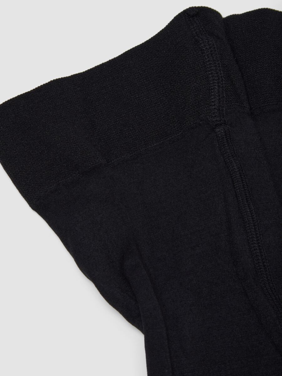 Opaque black stretch tights_2