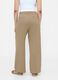 Beige Stretch Fabric Trousers_5