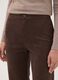 Pantaloni marroni flare in tessuto elasticizzato_2