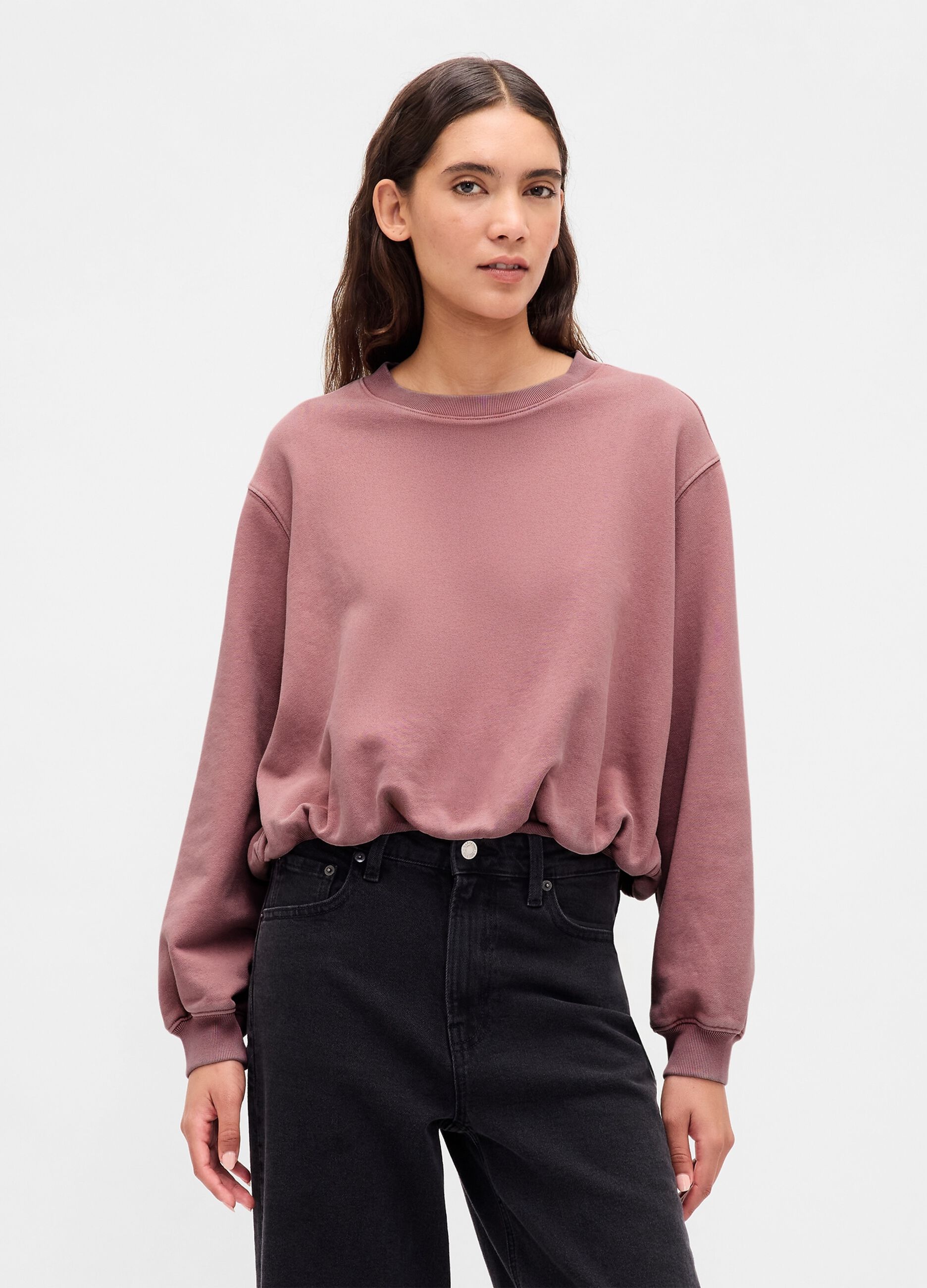 Pink Crew Neck Sweatshirt