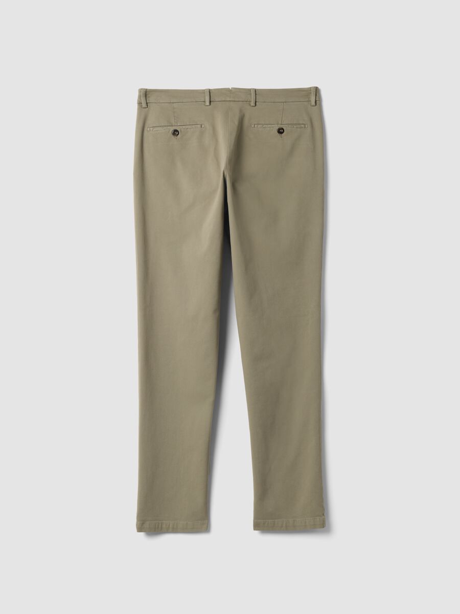 Brown stretch cotton-modal chino trousers_2