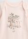 Pink cotton bodysuit for unisex newborns_2