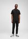 Slim fit, stretch cotton trousers_0
