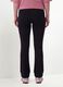 Black flared leggings in stretch cotton_2