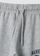 Pantaloni jogger grigi in puro cotone con stampa_2