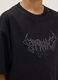 Black pure cotton over fit boy's t-shirt with print_2
