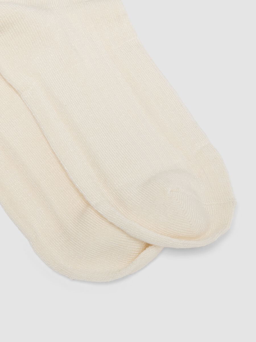 2-pack of brown and white stretch-fabric socks_2