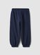 Blue joggers in pure organic cotton_1