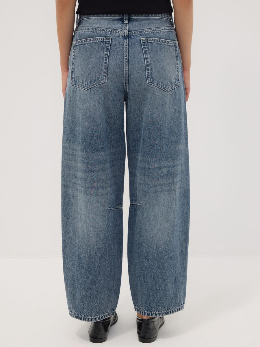 Pure cotton denim balloon-fit jeans_2