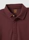 Brown regular fit stretch cotton polo_5