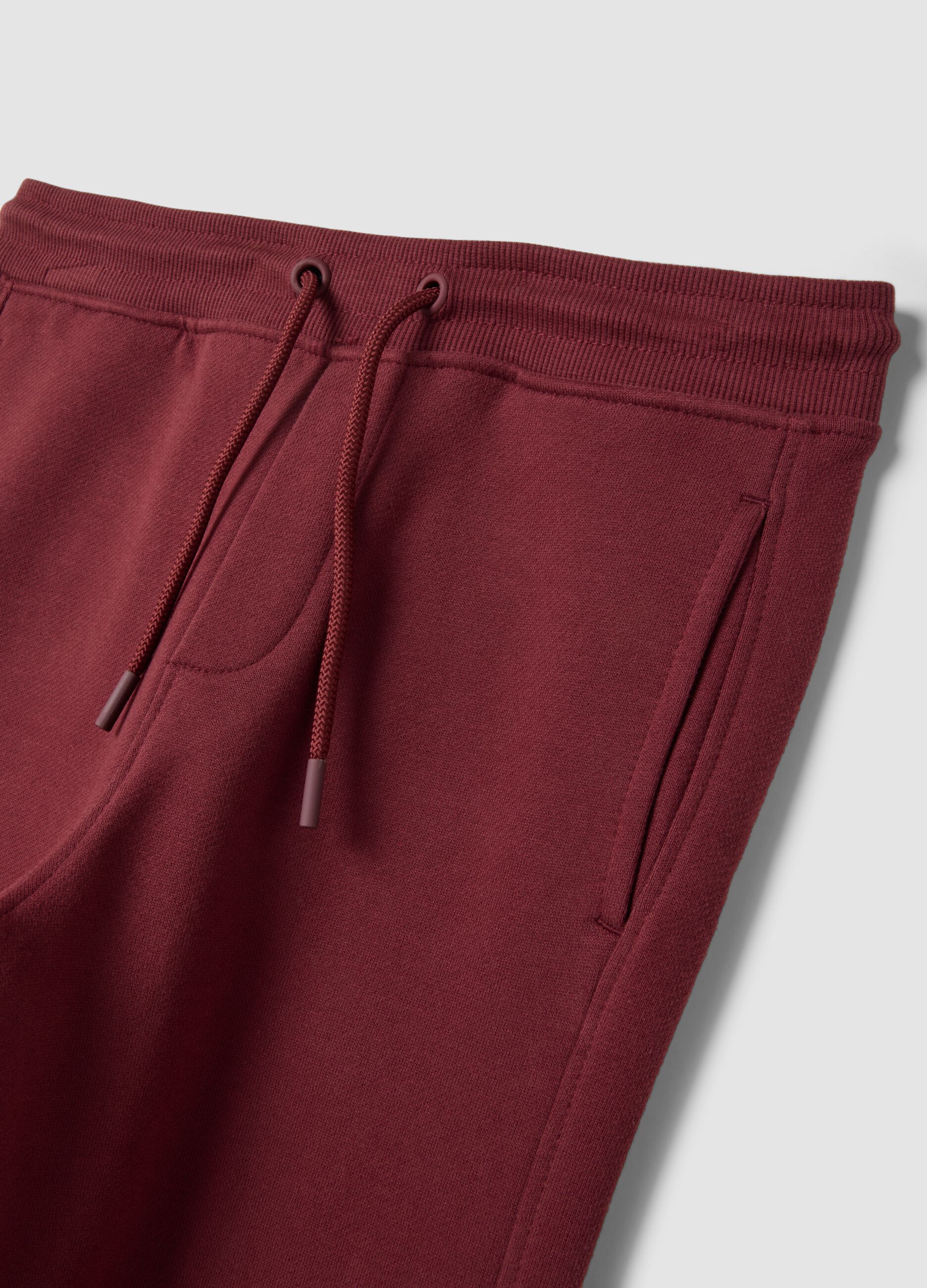 Brown joggers in 100% organic cotton