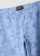 Girls&rsquo; light blue skinny stretch cotton leggings with print_2