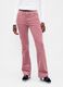 Regular fit pink stretch trousers_1