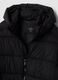 Black padded jacket with hood and zip_2