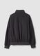 Black stretch-fabric jacket with zip_2