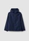 Blue boys&rsquo; rain jacket with hood and zip_4