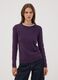 Maglia viola girocollo regular fit a maniche lunghe_2