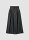 Grey wide-leg trousers in stretch viscose_0