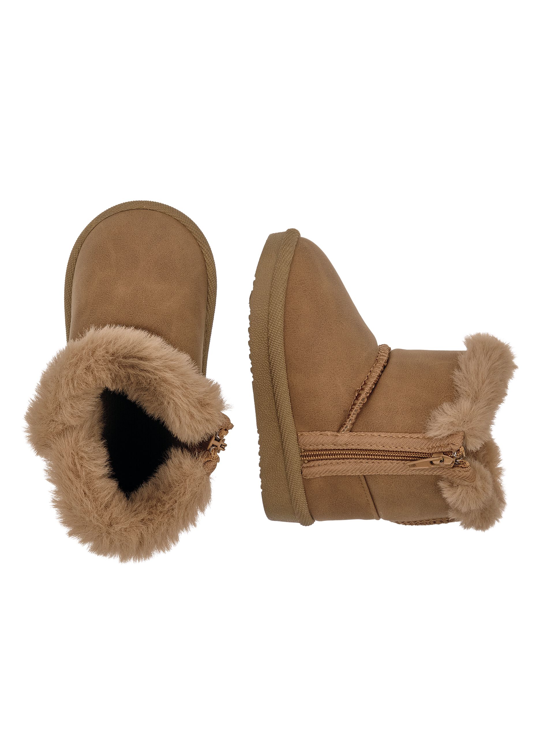 Chicco brown faux-shearling ankle boots