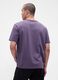 Purple short-sleeve cotton T-shirt_1