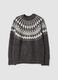 Grey Jacquard Crew-Neck Jumper, Regular Fit_0