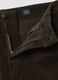 Pantaloni verdi in cotone elasticizzato a coste regular fit_1