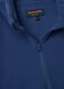 Felpa blu half zip regular fit in pile_1
