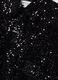 Black chenille regular-fit blazer with sequins_1