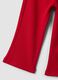 Red stretch cotton leggings_3
