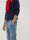 Blue stretch-cotton jogger jeans with drawstring for boys_2