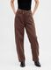 Brown jeans made of cotton and lyocell_1