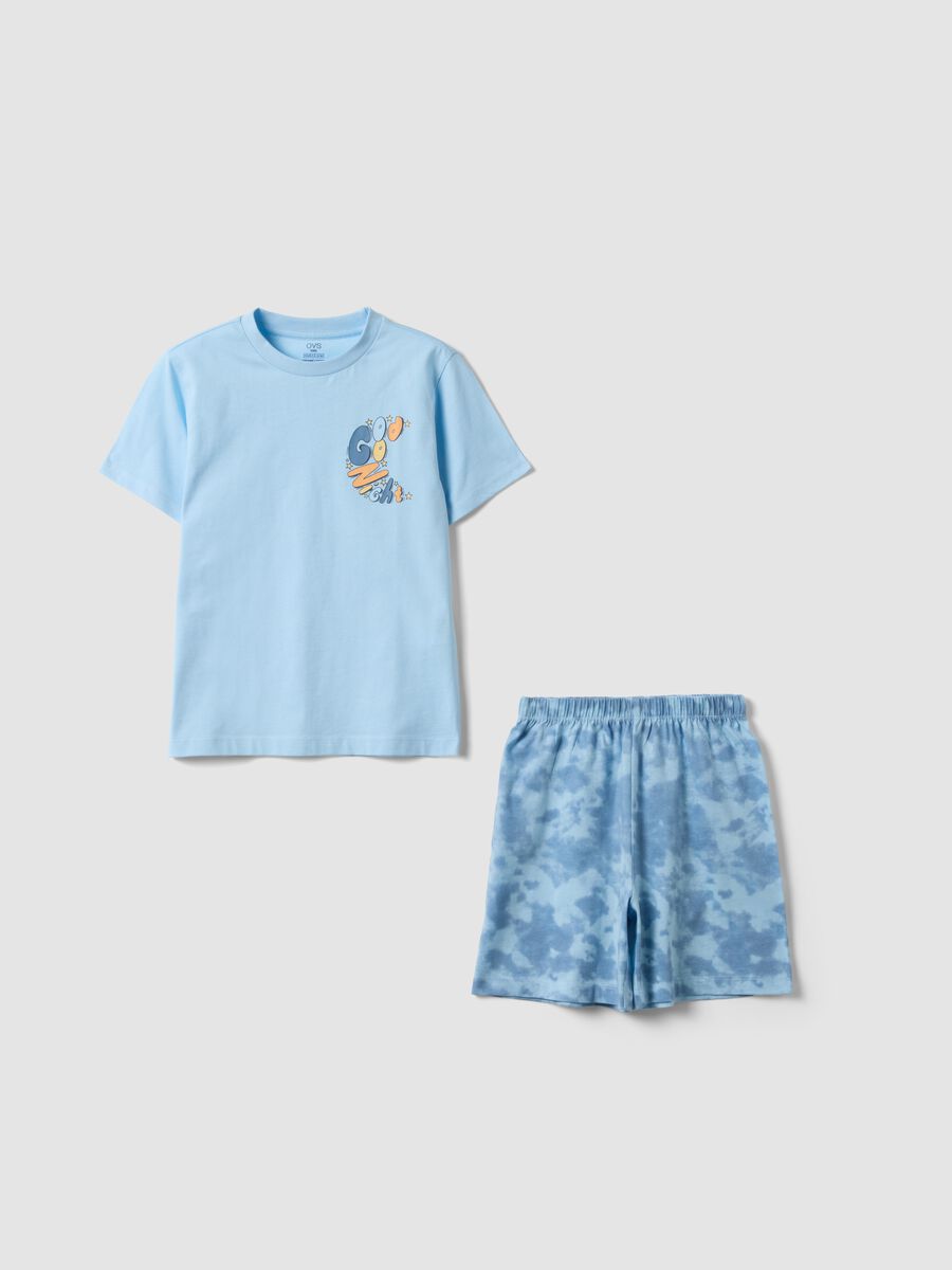 Light blue pure organic cotton kids&rsquo; pyjamas, regular fit_0