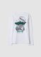 White organic cotton relaxed-fit T-shirt with print_2
