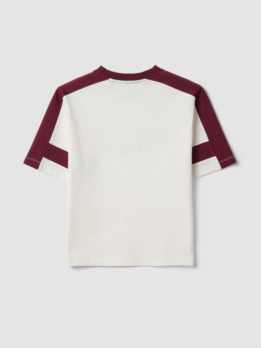 T-shirt bianca in puro cotone con girocollo_5
