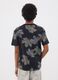 Black pure cotton T-shirt with &ldquo;Beauty of nature&rdquo; slogan for boys_2