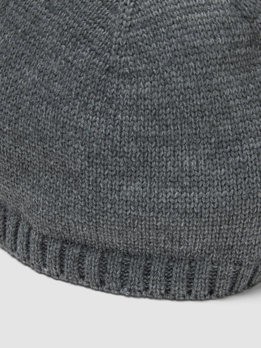 Grey ribbed beanie_2